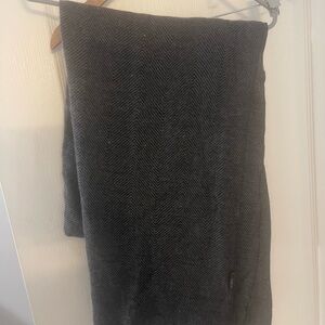 Tasha Charcoal Herringbone Scarf